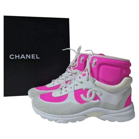 chanel multicolor sneakers|Chanel sneakers pink and white.